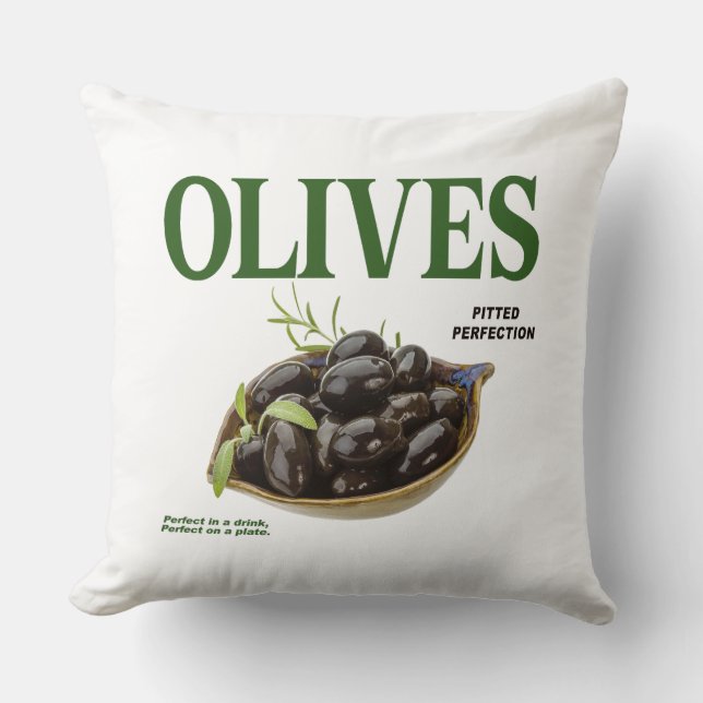Olive Pitection Kissen (Vorderseite)