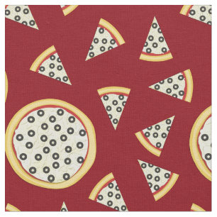 Olive Pizza Niedlich Food Kids Stoff