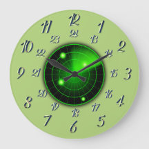 Olive Radar Proximity mit großer Uhr mit Militärze