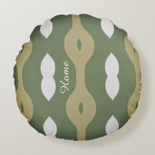 Olive Rhythm Nordic Atelier Rundes Kissen