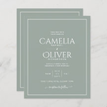 Olive Sage Green MONOCHROME Hochzeit