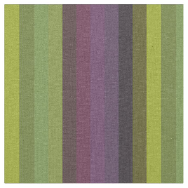 Olive, Sage & Plum Moody Vertical Stripes Stoff (Nahaufnahme)