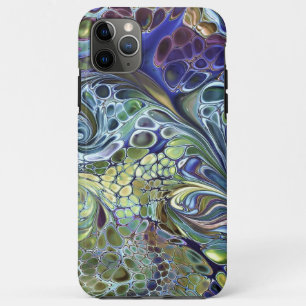 Olive Salbei grün, lila blau, abstrakt Case-Mate iPhone Hülle
