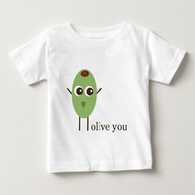 Olive Sie Baby T-shirt (Vorderseite)