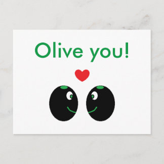 "Olive Sie! "Ich Postkarte Liebesie Valentines