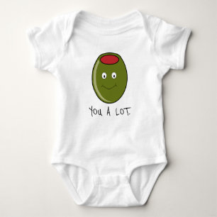 Olive Sie viel einteiliger Baby-T - Shirt