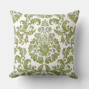 Olive Sparkle Glitzer Reversible Kissen