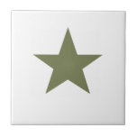 Olive Star Fliese<br><div class="desc">Olive Star Keramik Tile. Sterne sind immer in Mode!</div>
