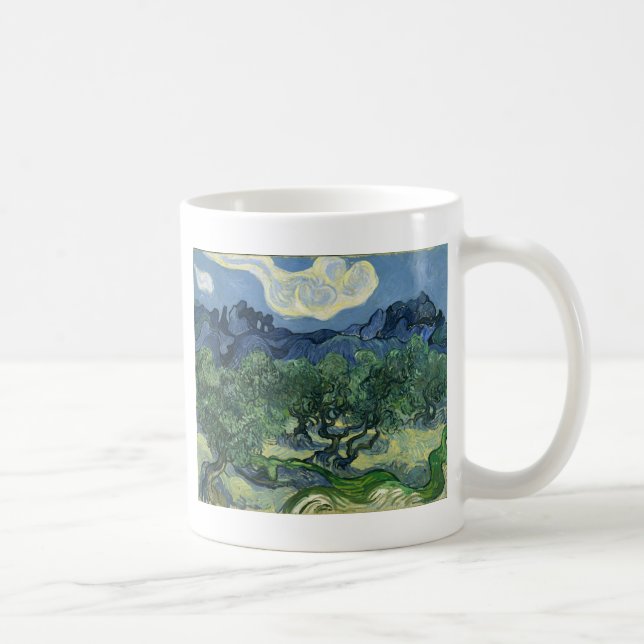 Olive Trees by Van Gogh Kaffeetasse (Rechts)