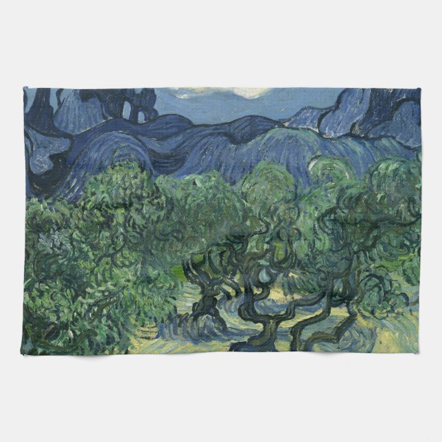 Olive Trees by Van Gogh Küchentuch (Horizontal)