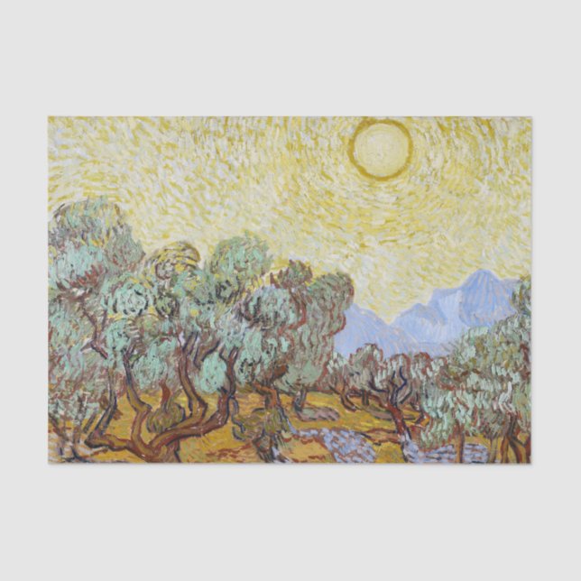 Olive Trees Van Gough Decoupage Paper Seidenpapier (Vorderseite)