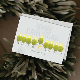 Olive Us Hanukkah Card Feiertagskarte