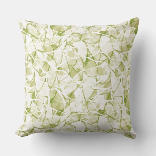 olive-white abstract fashionable modern pattern    kissen (Vorderseite)