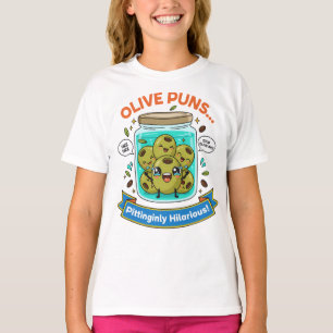 Olive-Witze – eine zum Lachen reizende Flasche T-Shirt