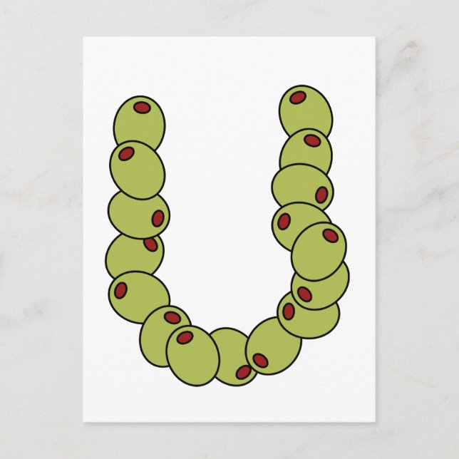 Olive You "I Liebe You" Postkarte (Vorderseite)