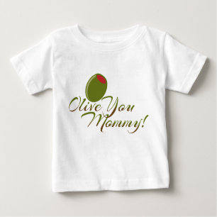 "Olive You Mommy" Niedlicher Baby-Bodysuit Baby T-shirt