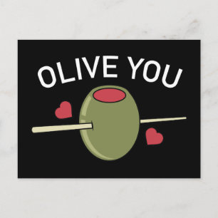 Olive You Postkarte