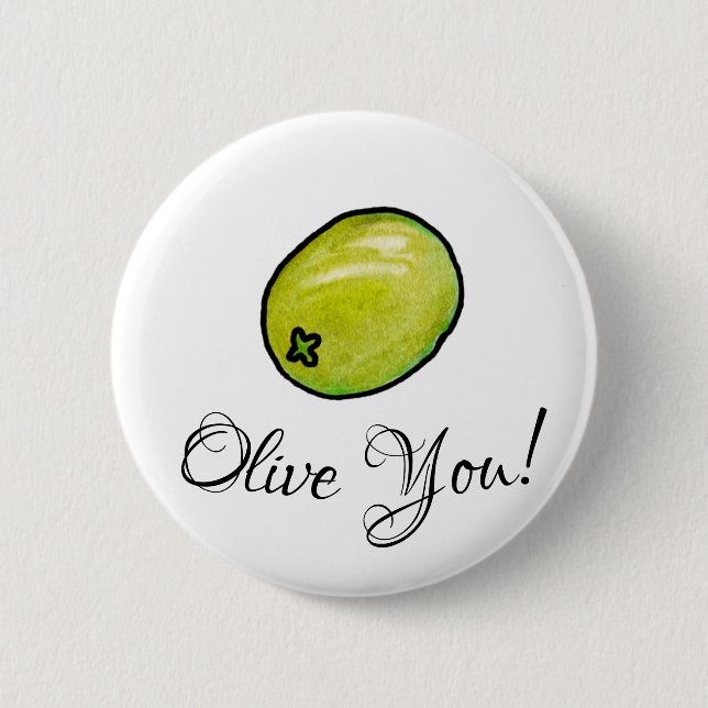 Olivegrün Button (Vorderseite)