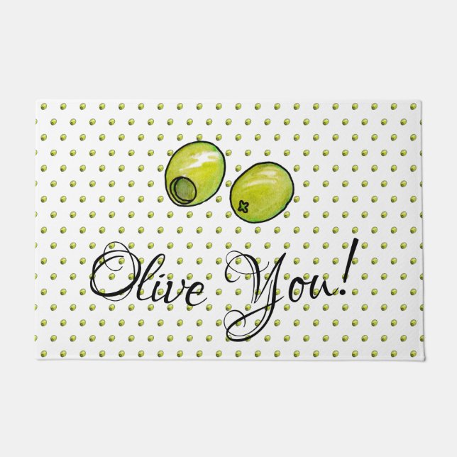 Olivegrün Fußmatte (Vorderseite)