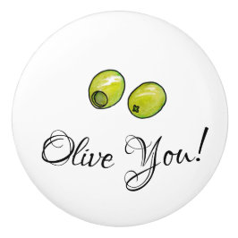 Olivegrün Keramikknauf