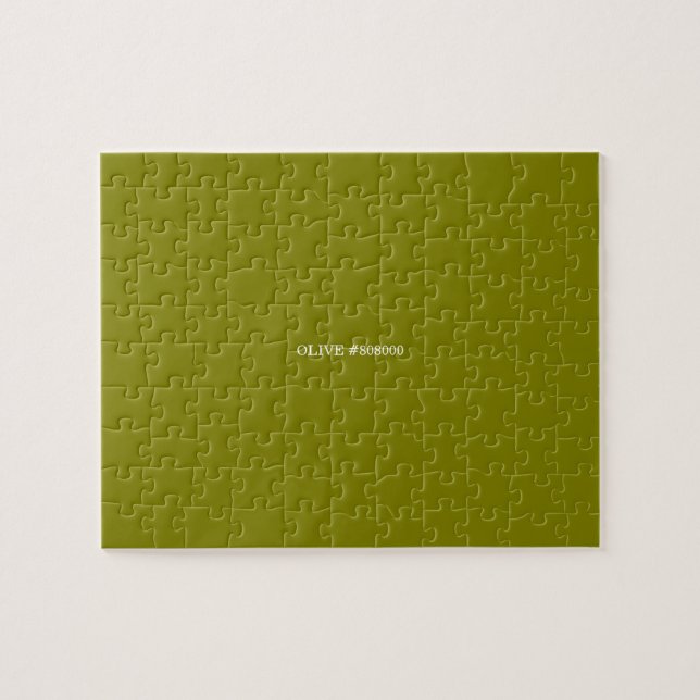Olivegrün Puzzle (Horizontal)