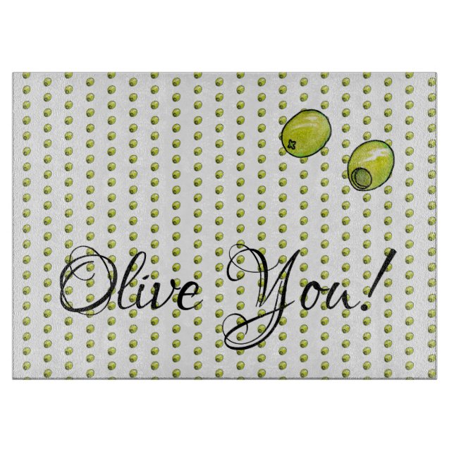 Olivegrün Schneidebrett (Vorderseite)