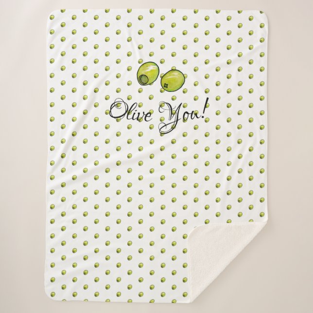 Olivegrün Sherpadecke (Vorderseite)