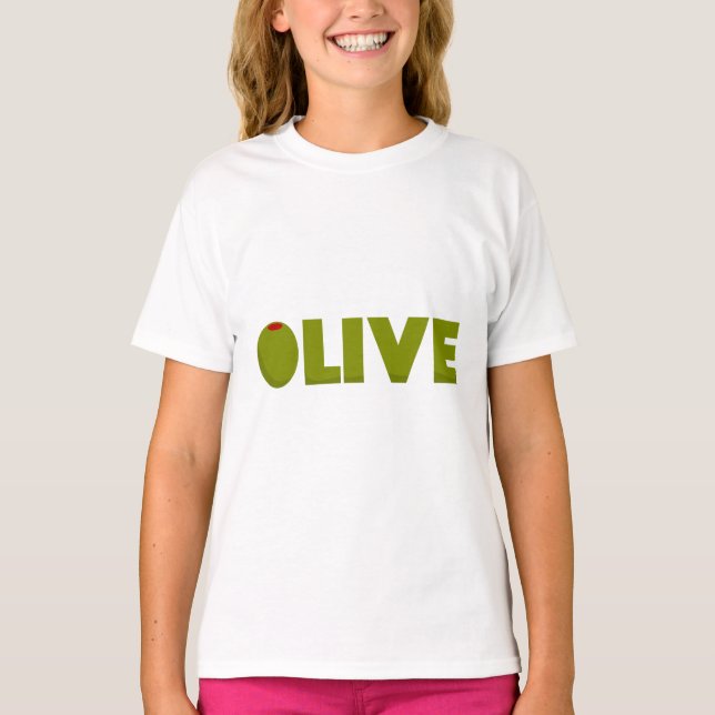 Olivegrün T-Shirt (Vorderseite)