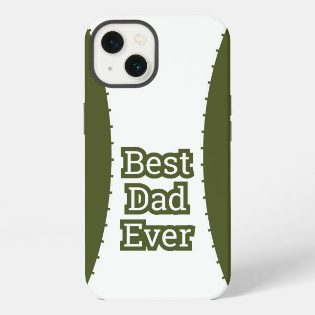 Olivegrünes Best-Dad-Ever-iPhone-Case iPhone Hülle (Rückseite)