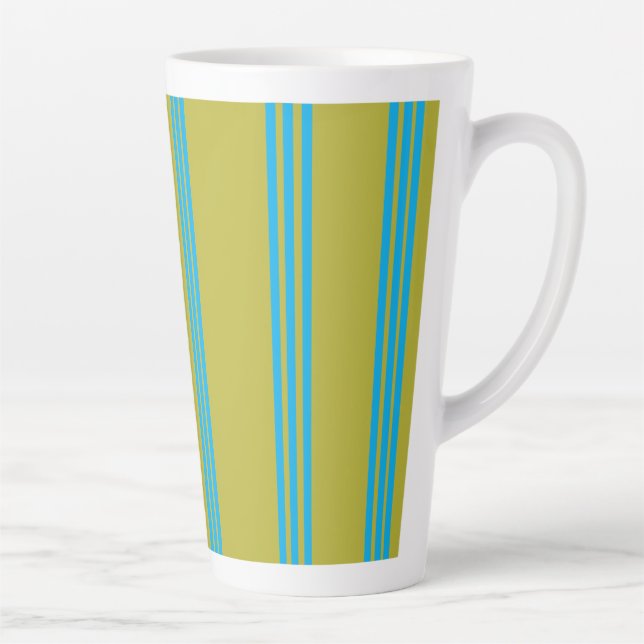 Oliven Aura Blau Milchtasse (Rechts)