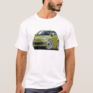 Oliven-Auto Fiats 500 T-Shirt