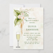 Oliven Green Tropical Florals Brunch und Bubbly In