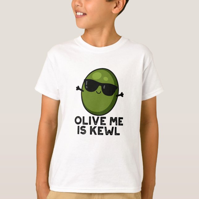 Oliven Ich halte Coolen Olivenpuppen T-Shirt (Vorderseite)