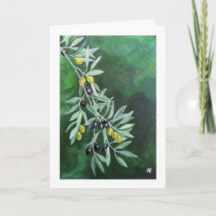 Oliven in der Novemberdämmerung Gemälde von Alfred Karte