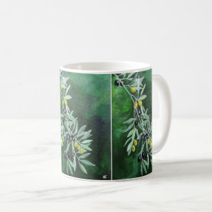 Oliven in der Novemberdämmerung Malerei von Alfred Kaffeetasse