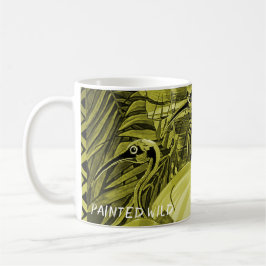 Oliven-Leoparden-Busch-Kissen Kaffeetasse