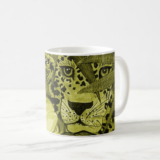 Oliven-Leoparden-Kaffeetasse Kaffeetasse