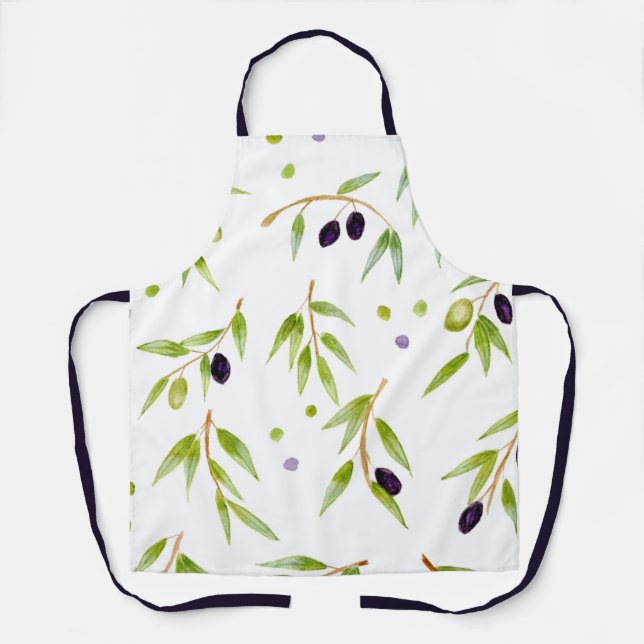 Oliven Schürze (Vorderseite)