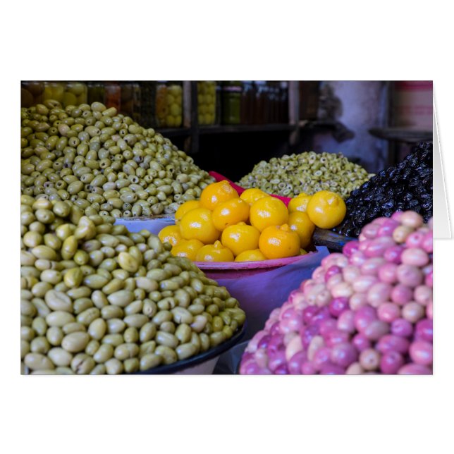 Oliven und Limonen auf dem Markt (Vorderseite (Horizontal))