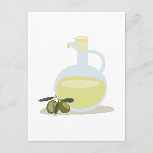 Oliven und Öl Postkarte (Vorderseite)