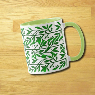 Oliven- und Weinkeller Blätter Garland Limone Gree Tasse