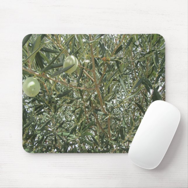 Olivenbaum-Blätter Mousepad (Mit Mouse)