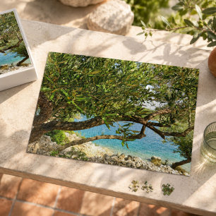 Olivenbaum im Mittelmeer Puzzle
