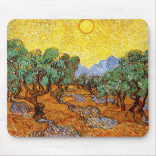 Olivenbaum-Mausunterlage Van Gogh Mousepad