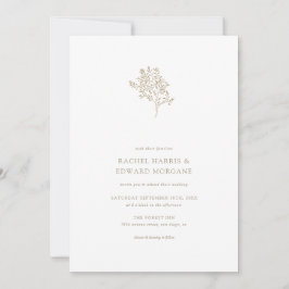 Olivenbaum Minimalistische Einladung zur Hochzeit 