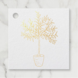 Olivenbaum-Stempel Geschenkanhänger