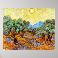 Olivenbäume (1889) Vincent Van Gogh Landschaft Kun