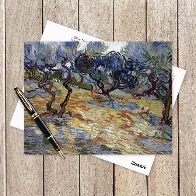 Olivenbäume Landschaft Vincent van Gogh Postkarte (Von Creator hochgeladen)