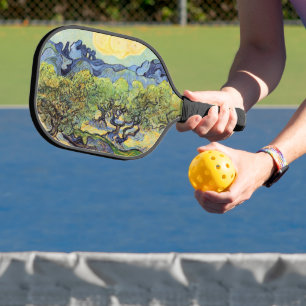 Olivenbäume mit Alpillen von Vincent van Gogh Pickleball Schläger
