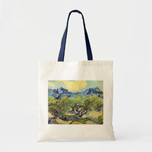 Olivenbäume mit Alpilles von Vincent van Gogh Tragetasche